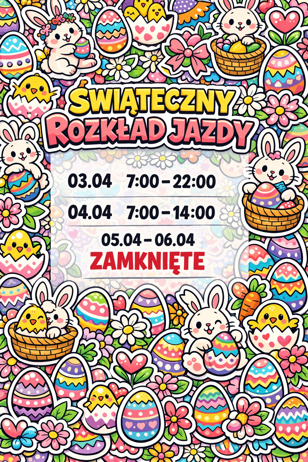Wielkanocny rozkład jazdy w Vape Mate Spot Poznań